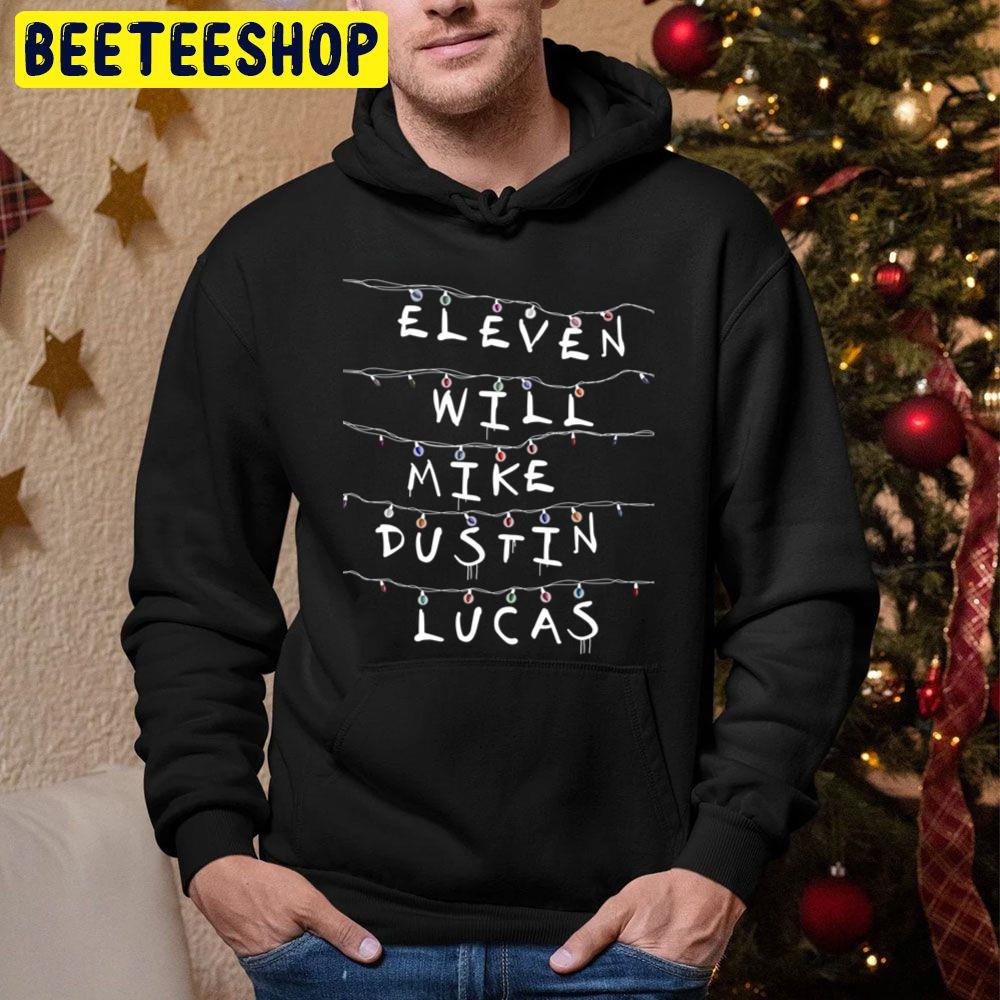 Eleven Will Mike Dustin Lucas Stranger Things Trending Unisex Hoodie Eleven Will Mike Dustin Lucas Stranger Things Trending Unisex Hoodie