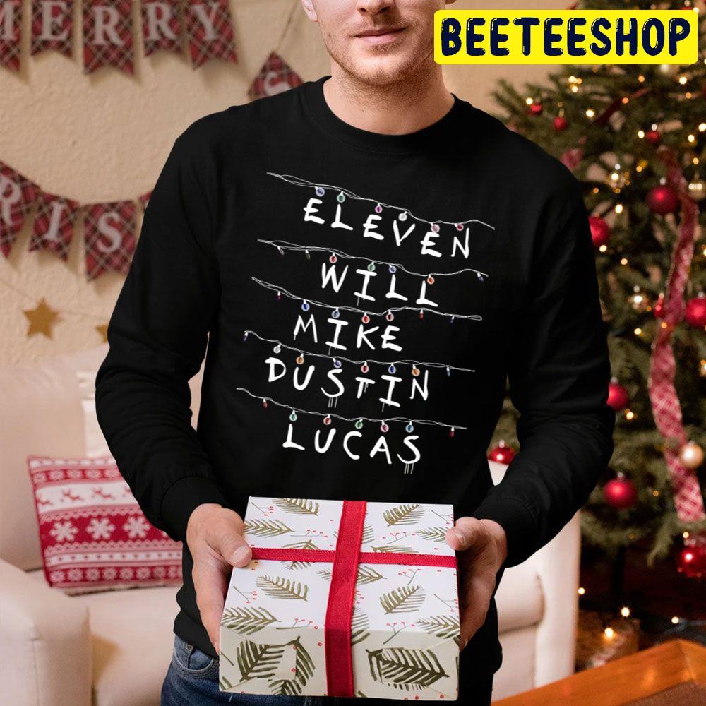 Eleven Will Mike Dustin Lucas Stranger Things Trending Unisex Hoodie Eleven Will Mike Dustin Lucas Stranger Things Trending Unisex Hoodie