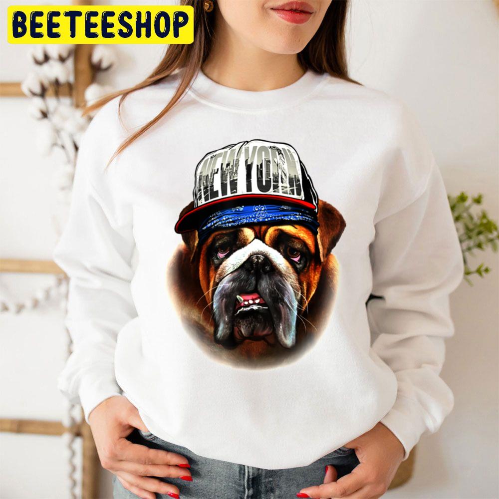 English Bulldog In New York Hip Hop Cap Dog Trending Unisex Sweatshirt English Bulldog In New York Hip Hop Cap Dog Trending Unisex Sweatshirt