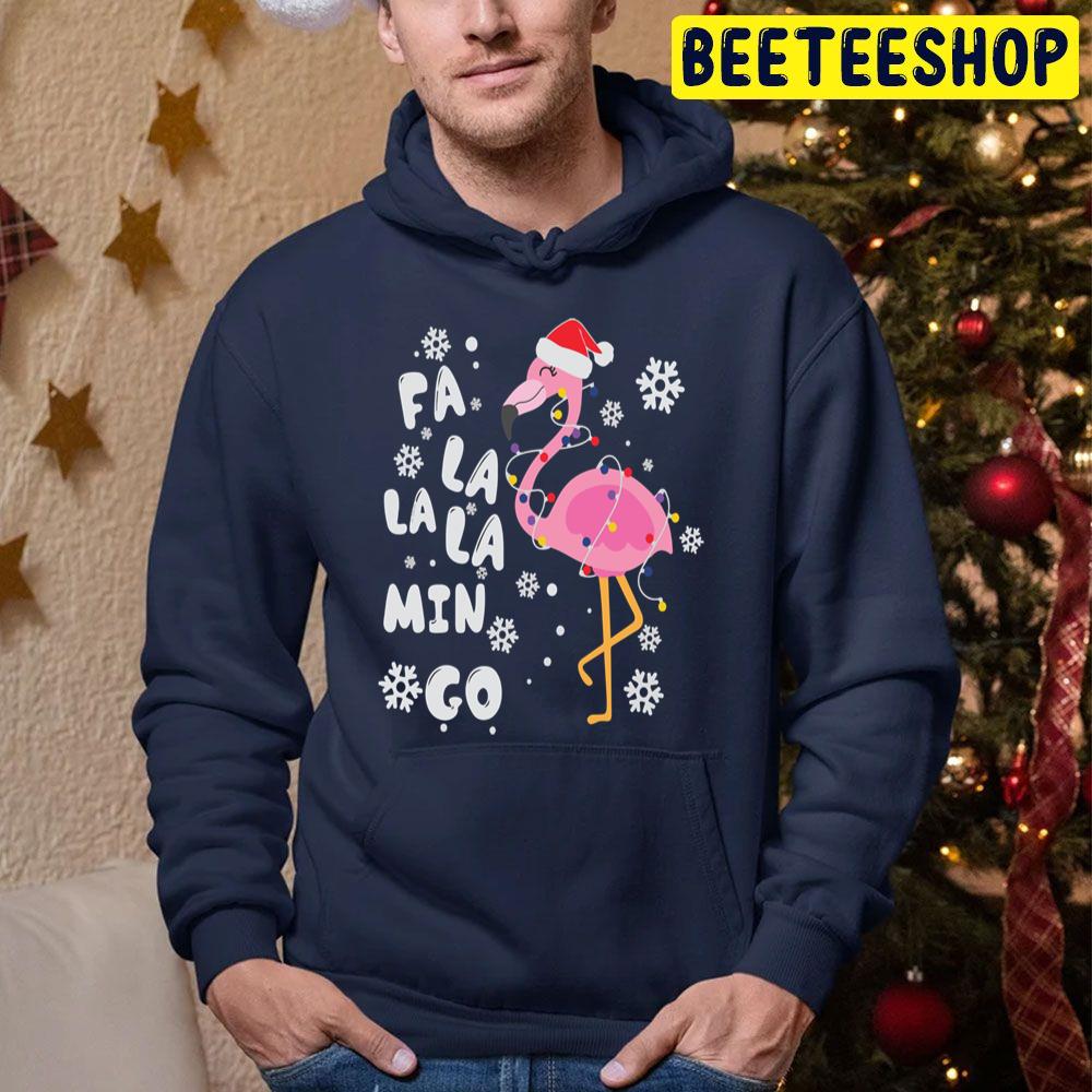 Fa La La La Mingo Flamingo For Christmas Trending Unisex Hoodie Fa La La La Mingo Flamingo For Christmas Trending Unisex Hoodie