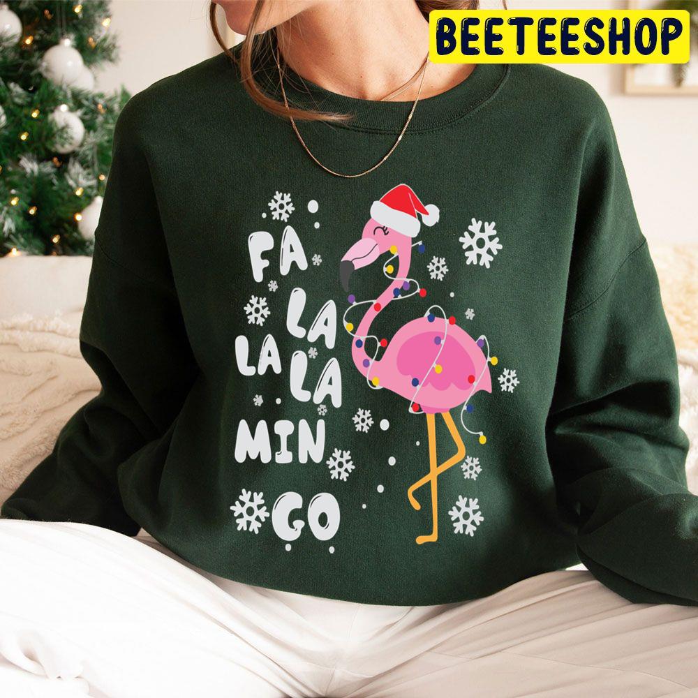 Fa La La La Mingo Flamingo For Christmas Trending Unisex Hoodie Fa La La La Mingo Flamingo For Christmas Trending Unisex Hoodie