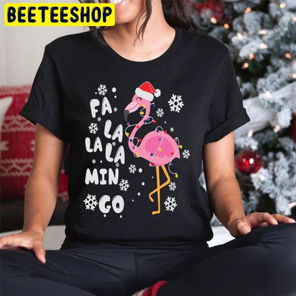 Fa La La La Mingo Flamingo For Christmas Trending Unisex Hoodie Fa La La La Mingo Flamingo For Christmas Trending Unisex Hoodie