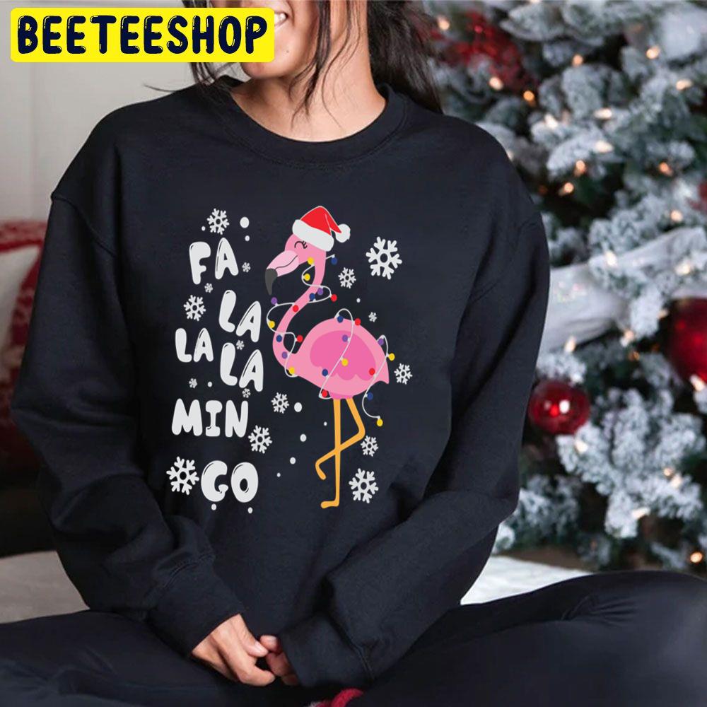 Fa La La La Mingo Flamingo For Christmas Trending Unisex Hoodie Fa La La La Mingo Flamingo For Christmas Trending Unisex Hoodie