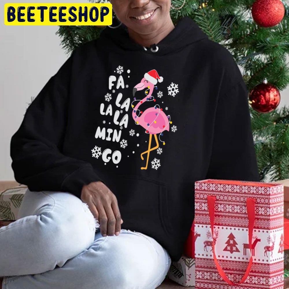 Fa La La La Mingo Flamingo For Christmas Trending Unisex Hoodie Fa La La La Mingo Flamingo For Christmas Trending Unisex Hoodie