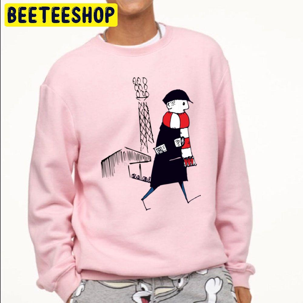 Fcf Flat Cap Fan Football Fan Red And White Scarf Trending Unisex Sweatshirt Fcf Flat Cap Fan Football Fan Red And White Scarf Trending Unisex Sweatshirt