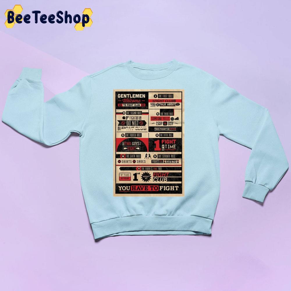 Fight Club Rules Trending Unisex Sweatshirt Fight Club Rules Trending Unisex Sweatshirt
