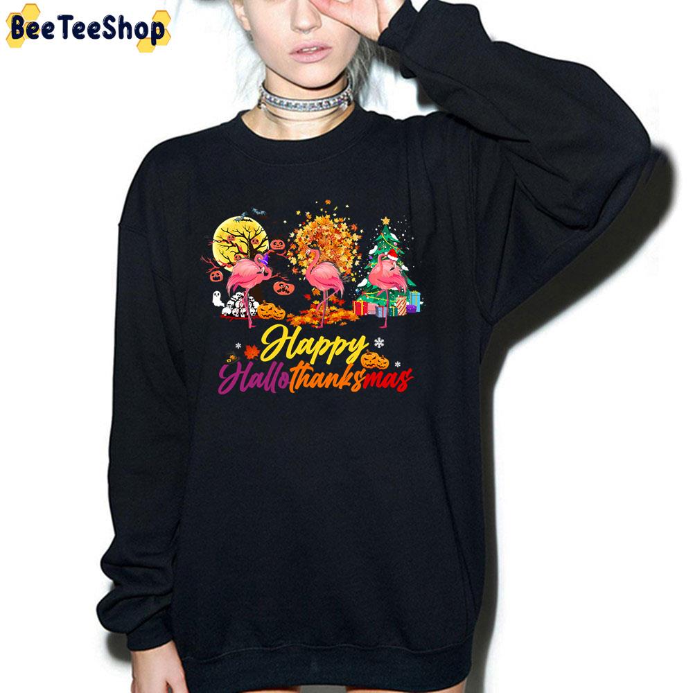 Flamingo Halloween Merry Christmas Trending Unisex Sweatshirt Flamingo Halloween Merry Christmas Trending Unisex Sweatshirt