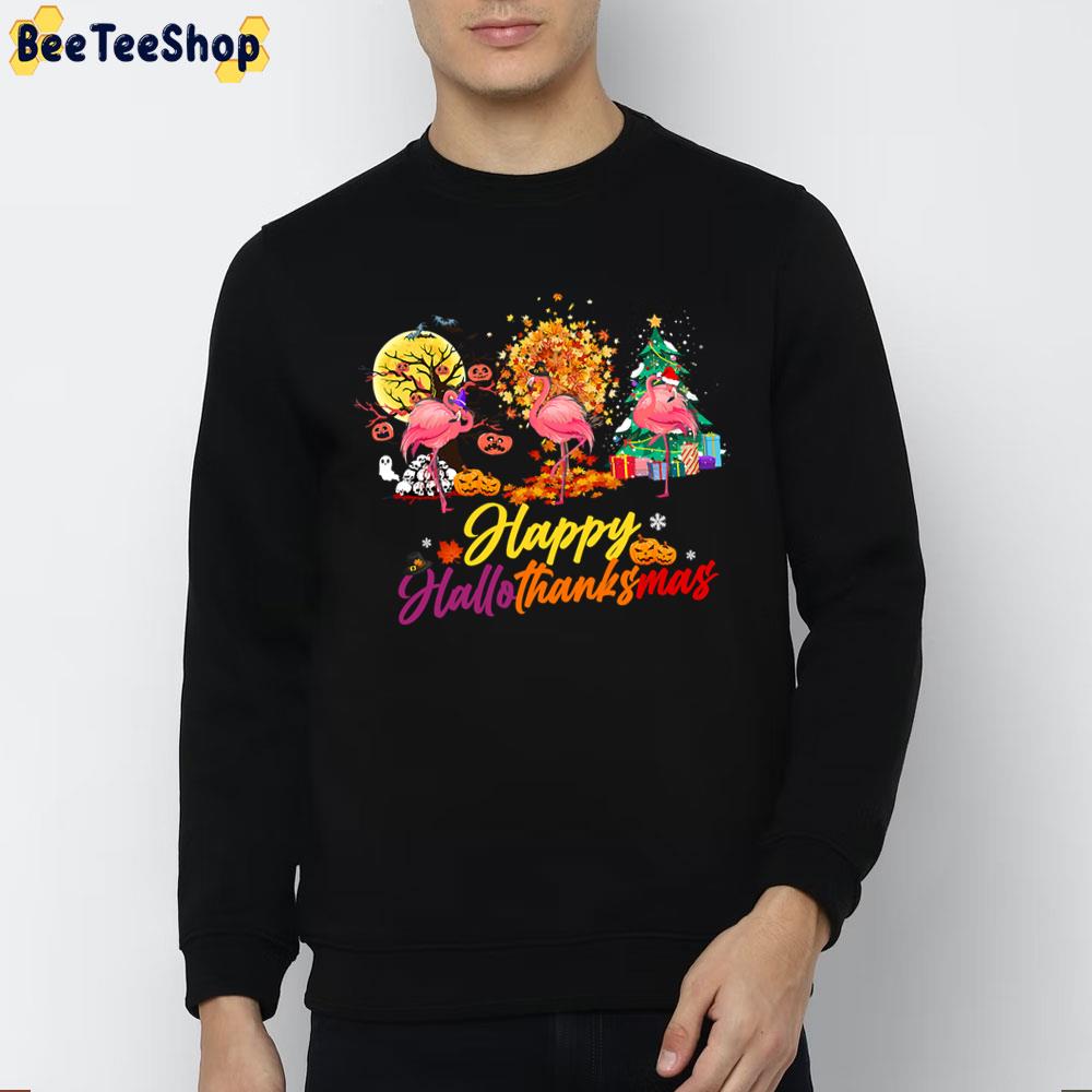 Flamingo Halloween Merry Christmas Trending Unisex Sweatshirt Flamingo Halloween Merry Christmas Trending Unisex Sweatshirt