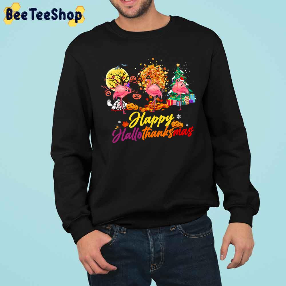 Flamingo Halloween Merry Christmas Trending Unisex Sweatshirt Flamingo Halloween Merry Christmas Trending Unisex Sweatshirt