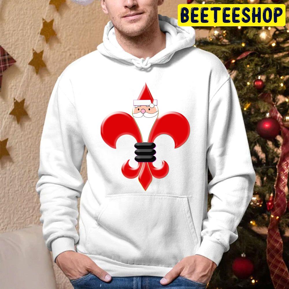 Fleur De Lis Santa Claus San Francisco Giants Baseball Christmas Trending Unisex Hoodie Fleur De Lis Santa Claus San Francisco Giants Baseball Christmas Trending Unisex Hoodie