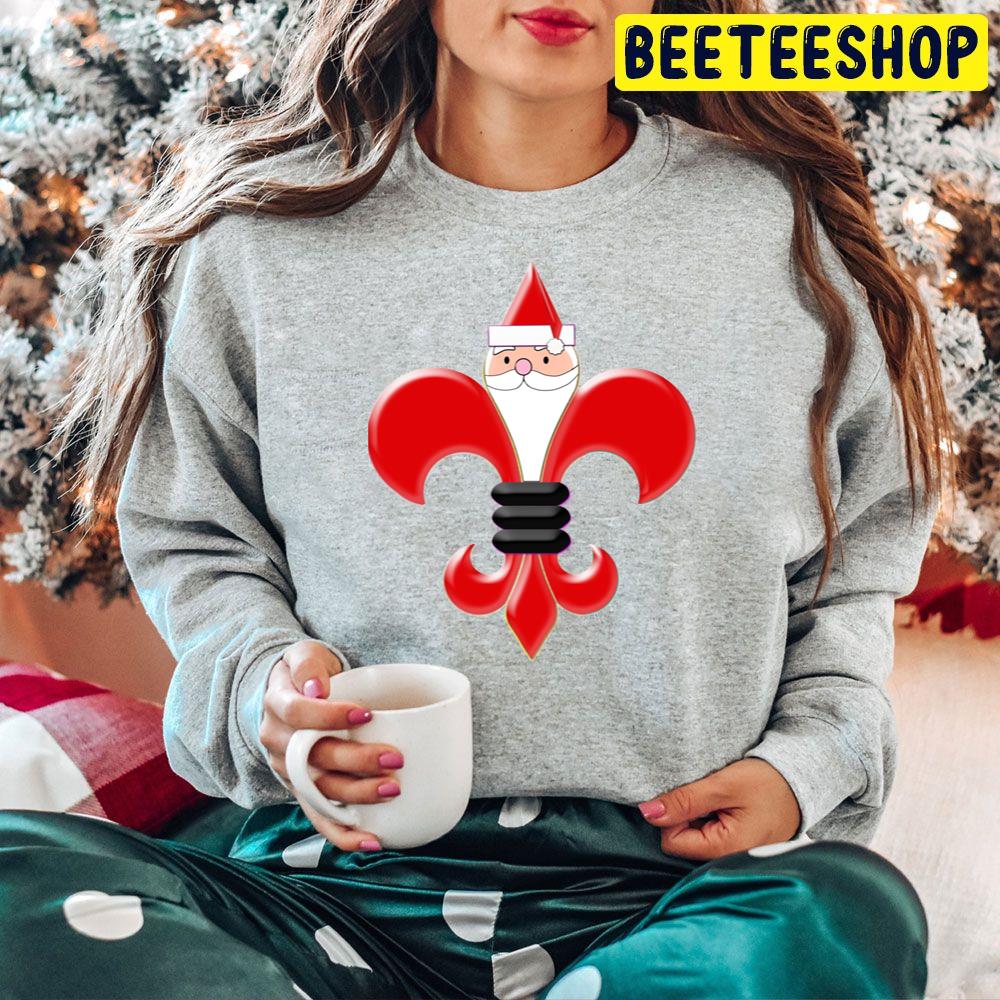 Fleur De Lis Santa Claus San Francisco Giants Baseball Christmas Trending Unisex Hoodie Fleur De Lis Santa Claus San Francisco Giants Baseball Christmas Trending Unisex Hoodie