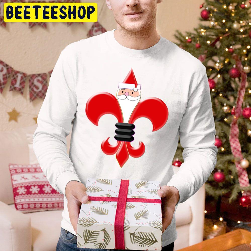 Fleur De Lis Santa Claus San Francisco Giants Baseball Christmas Trending Unisex Hoodie Fleur De Lis Santa Claus San Francisco Giants Baseball Christmas Trending Unisex Hoodie
