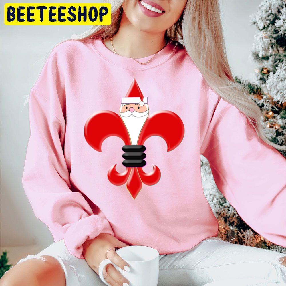 Fleur De Lis Santa Claus San Francisco Giants Baseball Christmas Trending Unisex Hoodie Fleur De Lis Santa Claus San Francisco Giants Baseball Christmas Trending Unisex Hoodie
