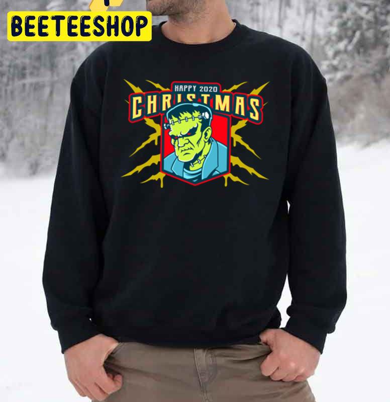 Frankenstein Wishing Everyone A Happy Xmas Trending Unisex Sweatshirt Frankenstein Wishing Everyone A Happy Xmas Trending Unisex Sweatshirt