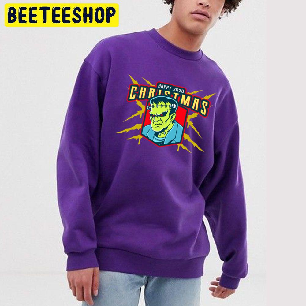 Frankenstein Wishing Everyone A Happy Xmas Trending Unisex Sweatshirt Frankenstein Wishing Everyone A Happy Xmas Trending Unisex Sweatshirt