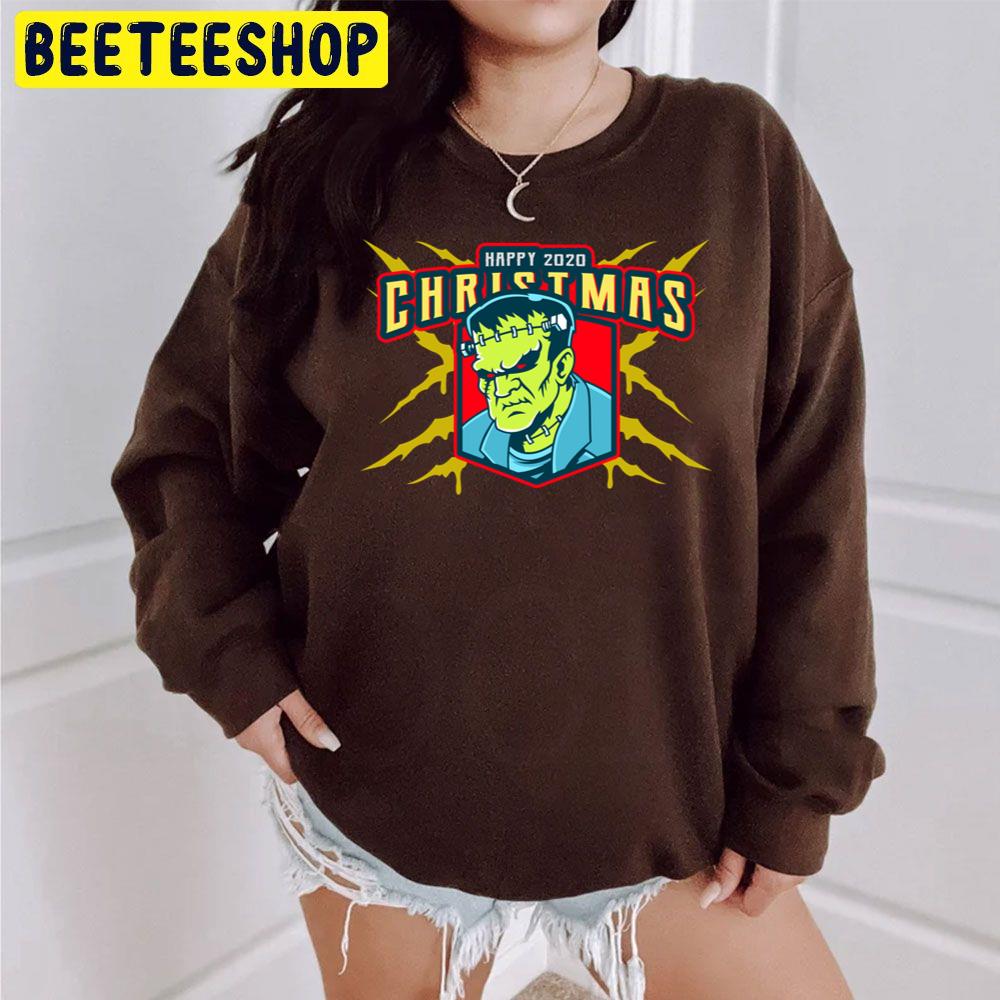 Frankenstein Wishing Everyone A Happy Xmas Trending Unisex Sweatshirt Frankenstein Wishing Everyone A Happy Xmas Trending Unisex Sweatshirt