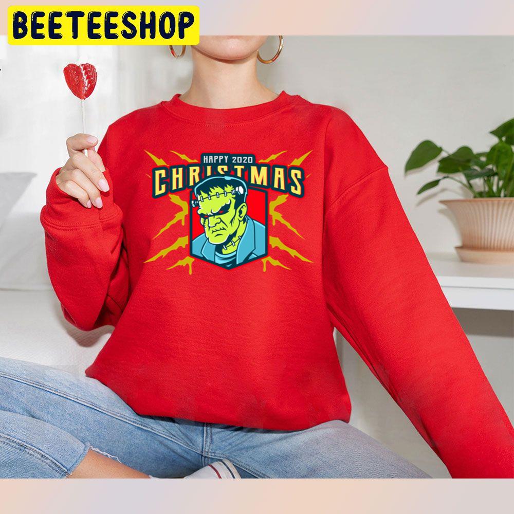 Frankenstein Wishing Everyone A Happy Xmas Trending Unisex Sweatshirt Frankenstein Wishing Everyone A Happy Xmas Trending Unisex Sweatshirt