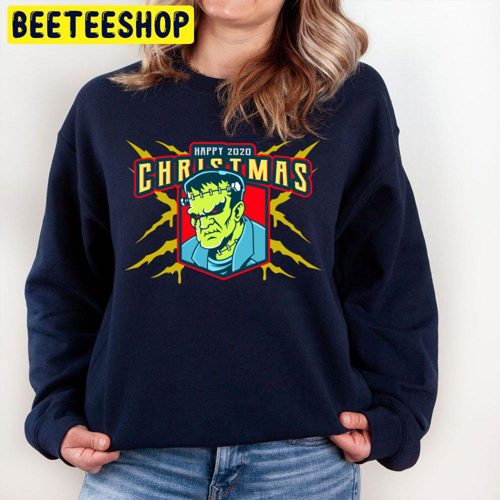 Frankenstein Wishing Everyone A Happy Xmas Trending Unisex Sweatshirt Frankenstein Wishing Everyone A Happy Xmas Trending Unisex Sweatshirt