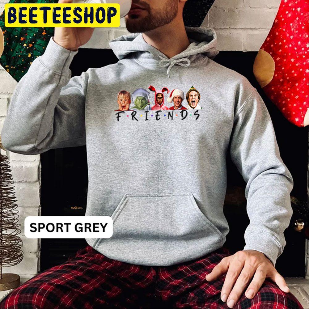 Friends Christmas Movie Character Trending Unisex Hoodie Friends Christmas Movie Character Trending Unisex Hoodie