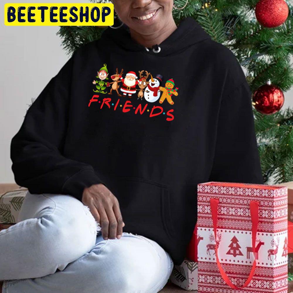 Friends Santa Rudolph Snowman Family Xmas Trending Unisex Hoodie Friends Santa Rudolph Snowman Family Xmas Trending Unisex Hoodie