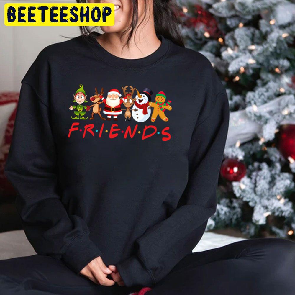 Friends Santa Rudolph Snowman Family Xmas Trending Unisex Hoodie Friends Santa Rudolph Snowman Family Xmas Trending Unisex Hoodie