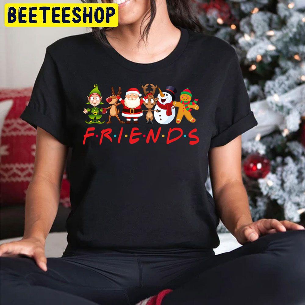 Friends Santa Rudolph Snowman Family Xmas Trending Unisex Hoodie Friends Santa Rudolph Snowman Family Xmas Trending Unisex Hoodie