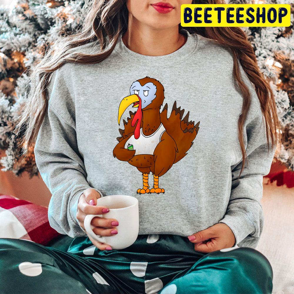 Funny Beer Turkey Cartoon Trending Unisex Hoodie Funny Beer Turkey Cartoon Trending Unisex Hoodie