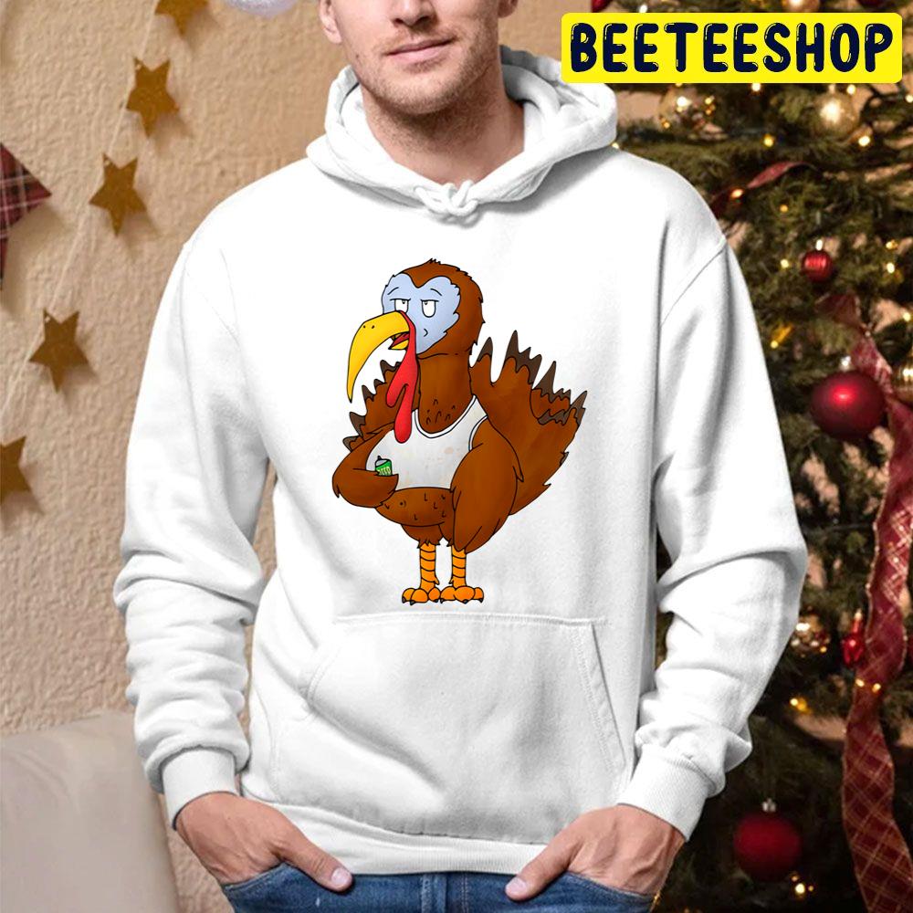 Funny Beer Turkey Cartoon Trending Unisex Hoodie Funny Beer Turkey Cartoon Trending Unisex Hoodie