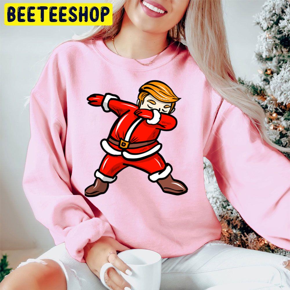 Funny Christmas Trump Santa Dab Trending Unisex Hoodie Funny Christmas Trump Santa Dab Trending Unisex Hoodie