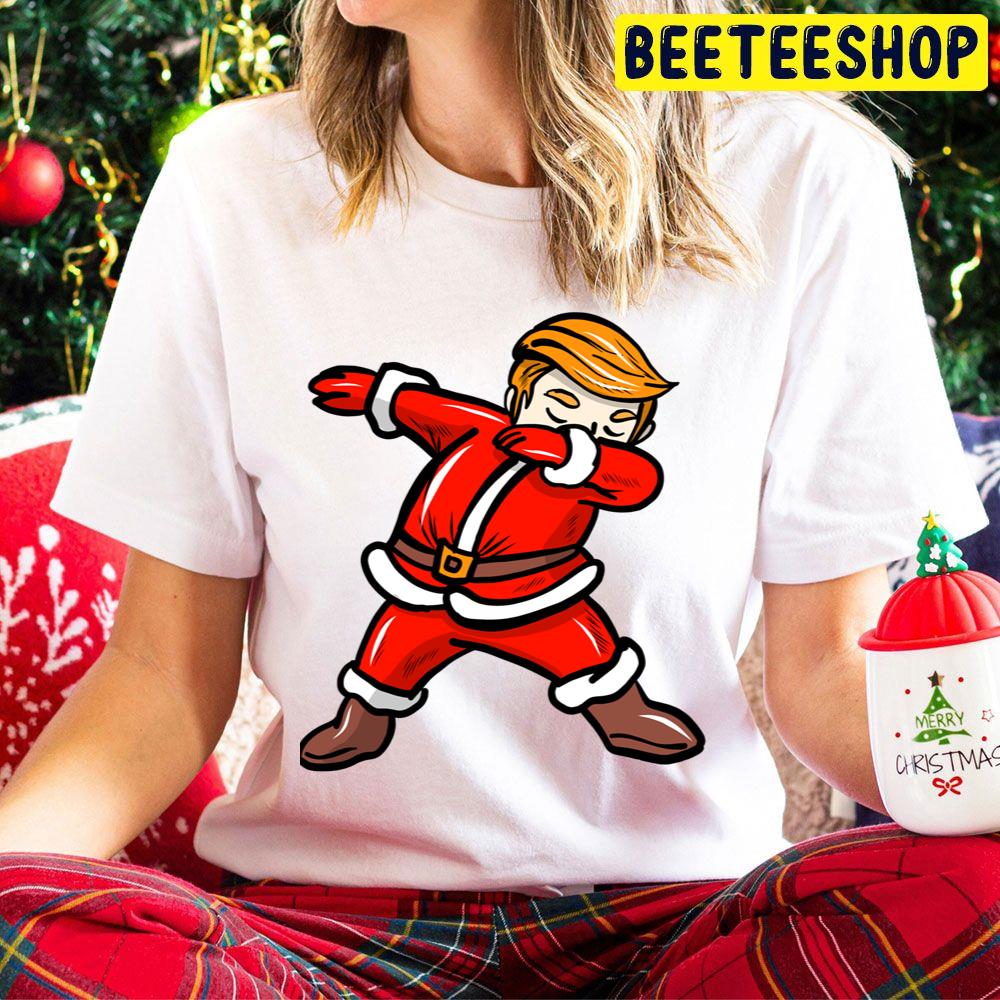 Funny Christmas Trump Santa Dab Trending Unisex Hoodie Funny Christmas Trump Santa Dab Trending Unisex Hoodie