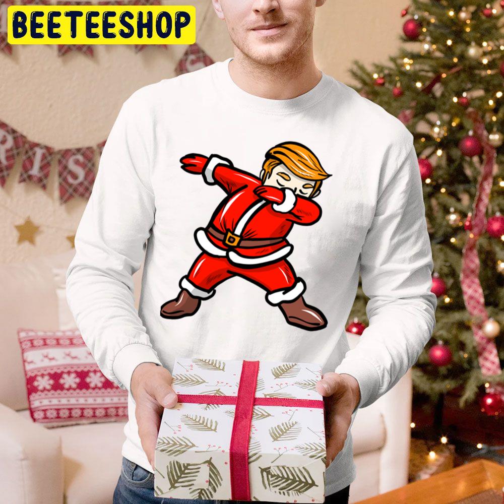 Funny Christmas Trump Santa Dab Trending Unisex Hoodie Funny Christmas Trump Santa Dab Trending Unisex Hoodie