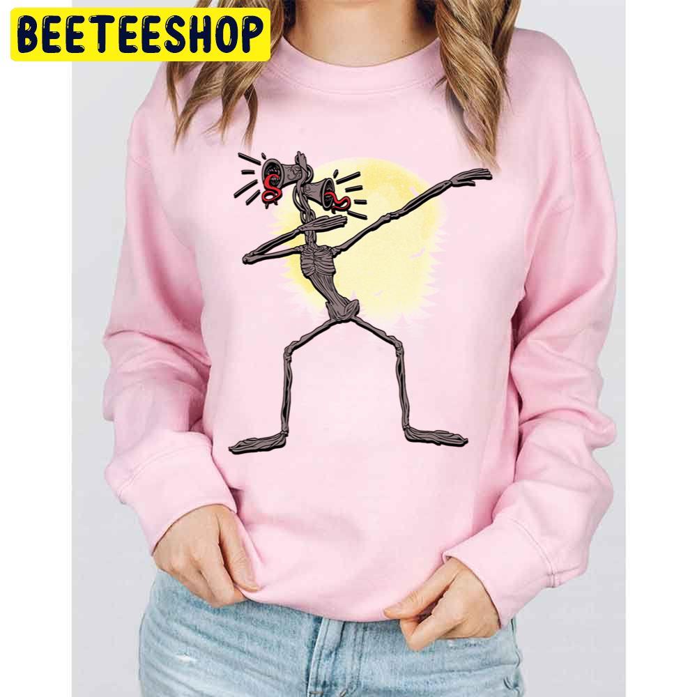 Funny Dabbing Siren Head Halloween Meme Full Moon Trending Unisex Sweatshirt Funny Dabbing Siren Head Halloween Meme Full Moon Trending Unisex Sweatshirt
