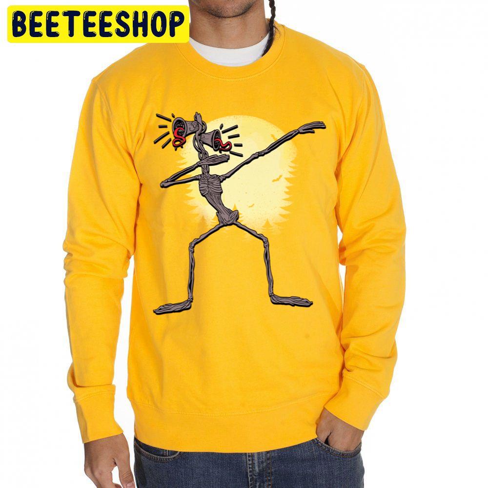 Funny Dabbing Siren Head Halloween Meme Full Moon Trending Unisex Sweatshirt Funny Dabbing Siren Head Halloween Meme Full Moon Trending Unisex Sweatshirt
