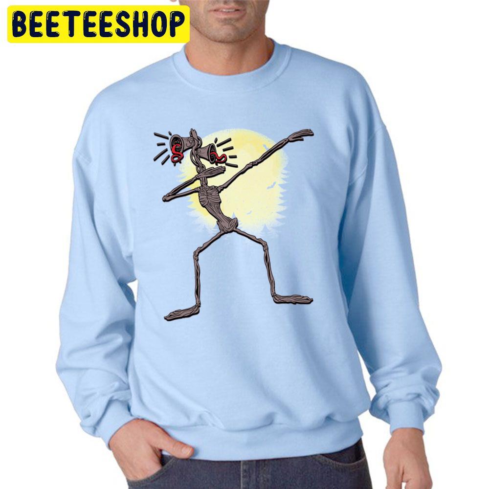 Funny Dabbing Siren Head Halloween Meme Full Moon Trending Unisex Sweatshirt Funny Dabbing Siren Head Halloween Meme Full Moon Trending Unisex Sweatshirt