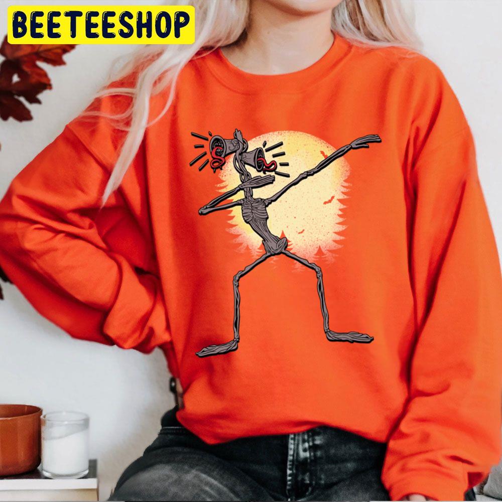 Funny Dabbing Siren Head Halloween Meme Full Moon Trending Unisex Sweatshirt Funny Dabbing Siren Head Halloween Meme Full Moon Trending Unisex Sweatshirt
