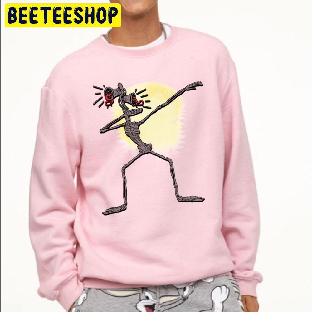 Funny Dabbing Siren Head Halloween Meme Full Moon Trending Unisex Sweatshirt Funny Dabbing Siren Head Halloween Meme Full Moon Trending Unisex Sweatshirt