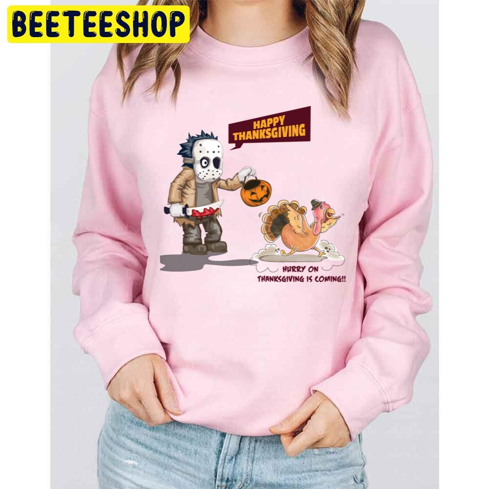 Funny Jason And Turkey Happy Hallowthanksmas Trending Unisex Sweatshirt Funny Jason And Turkey Happy Hallowthanksmas Trending Unisex Sweatshirt