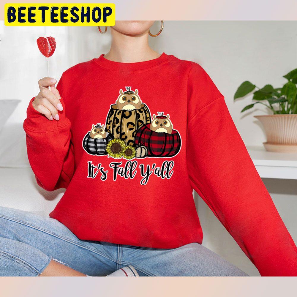Funny Owl Its Fall Yall Thanksgiving Trending Unisex Sweatshirt Funny Owl Its Fall Yall Thanksgiving Trending Unisex Sweatshirt
