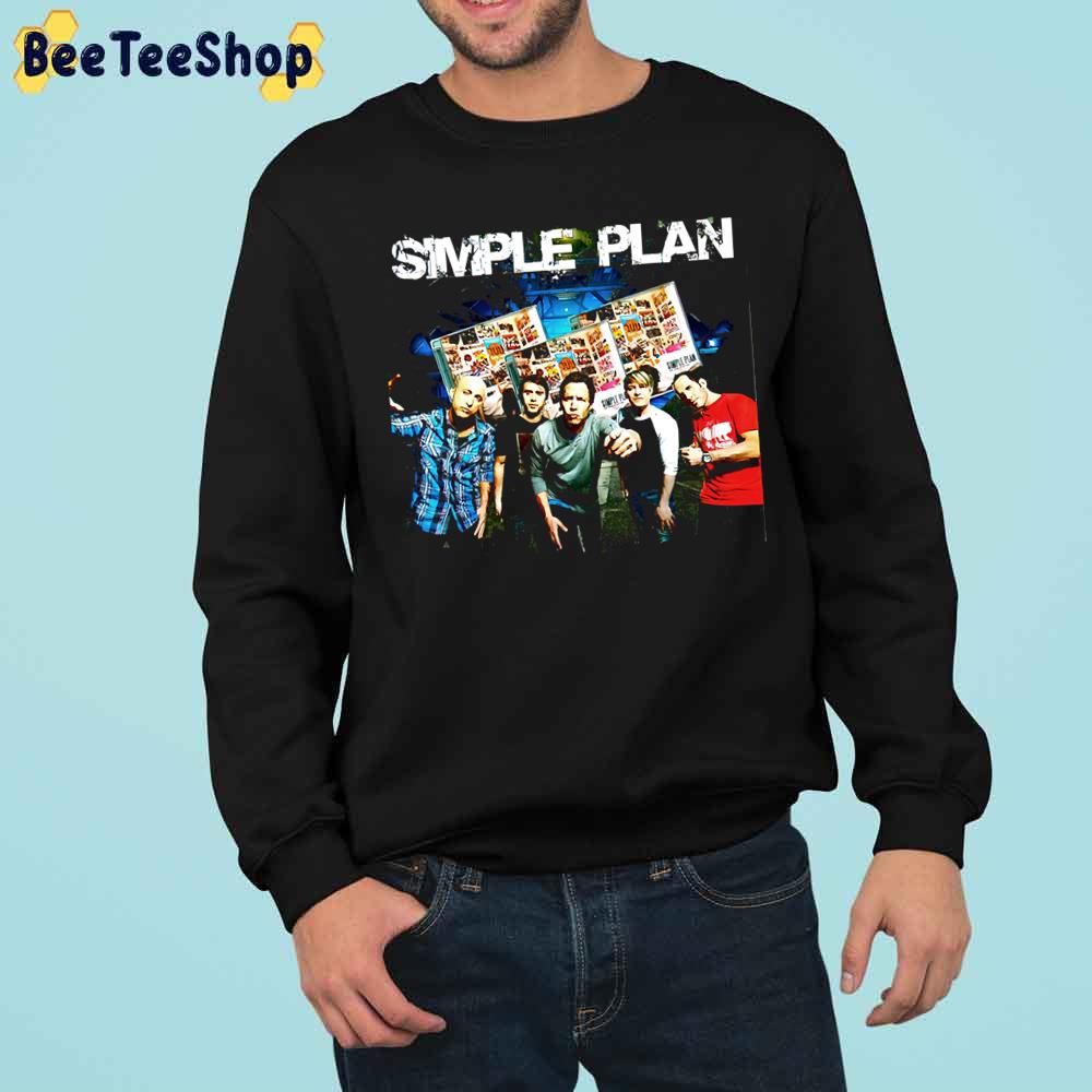 Funny Simple Plan Potrait Retro Wave Trending Unisex Sweatshirt Funny Simple Plan Potrait Retro Wave Trending Unisex Sweatshirt