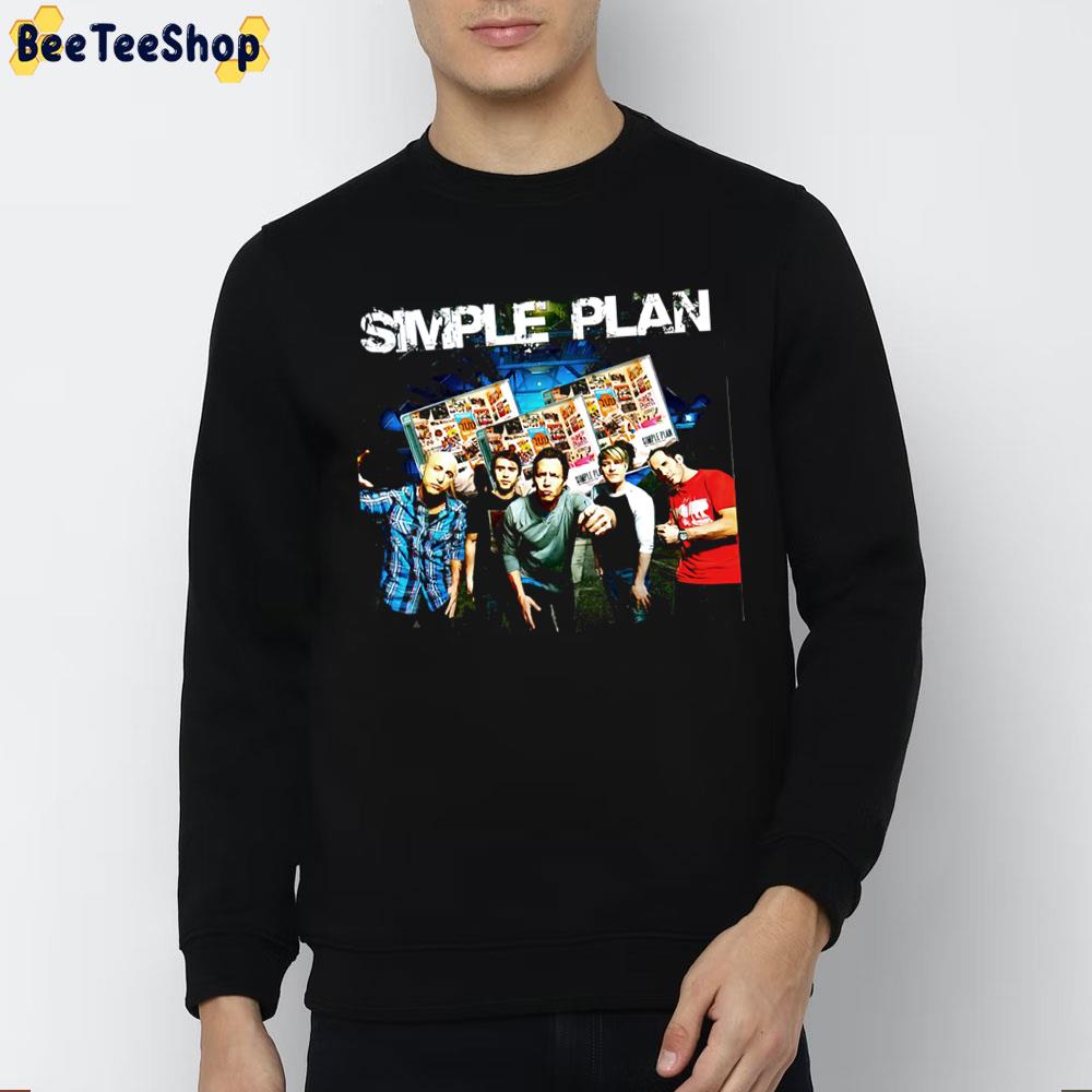 Funny Simple Plan Potrait Retro Wave Trending Unisex Sweatshirt Funny Simple Plan Potrait Retro Wave Trending Unisex Sweatshirt