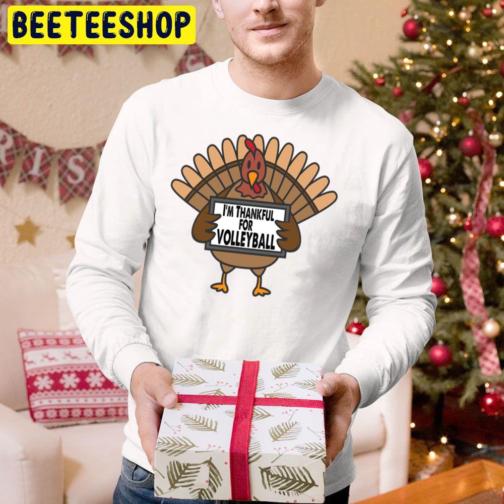 Funny Thanksgiving Turkey I'm Thankful For Volleyball Trending Unisex Hoodie Funny Thanksgiving Turkey I'm Thankful For Volleyball Trending Unisex Hoodie