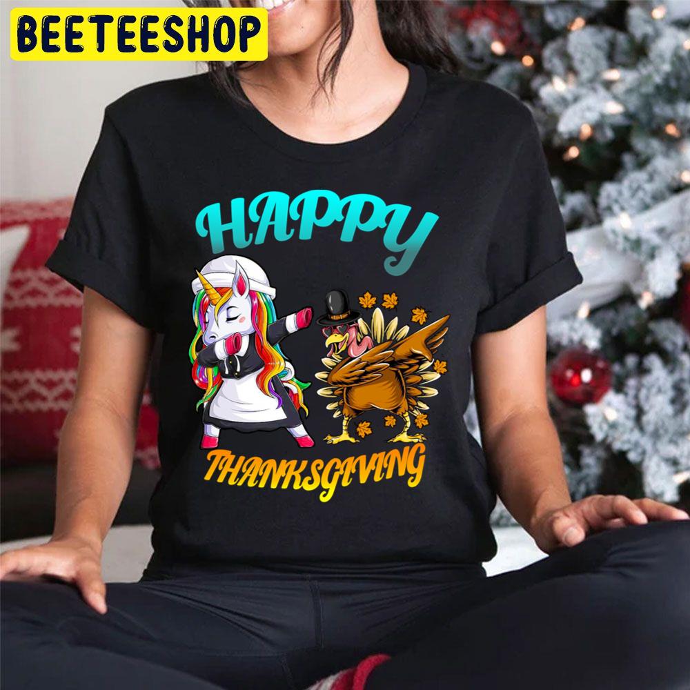 Funny Thanksgiving Unicorn Dabbing Dance Trending Unisex Hoodie Funny Thanksgiving Unicorn Dabbing Dance Trending Unisex Hoodie