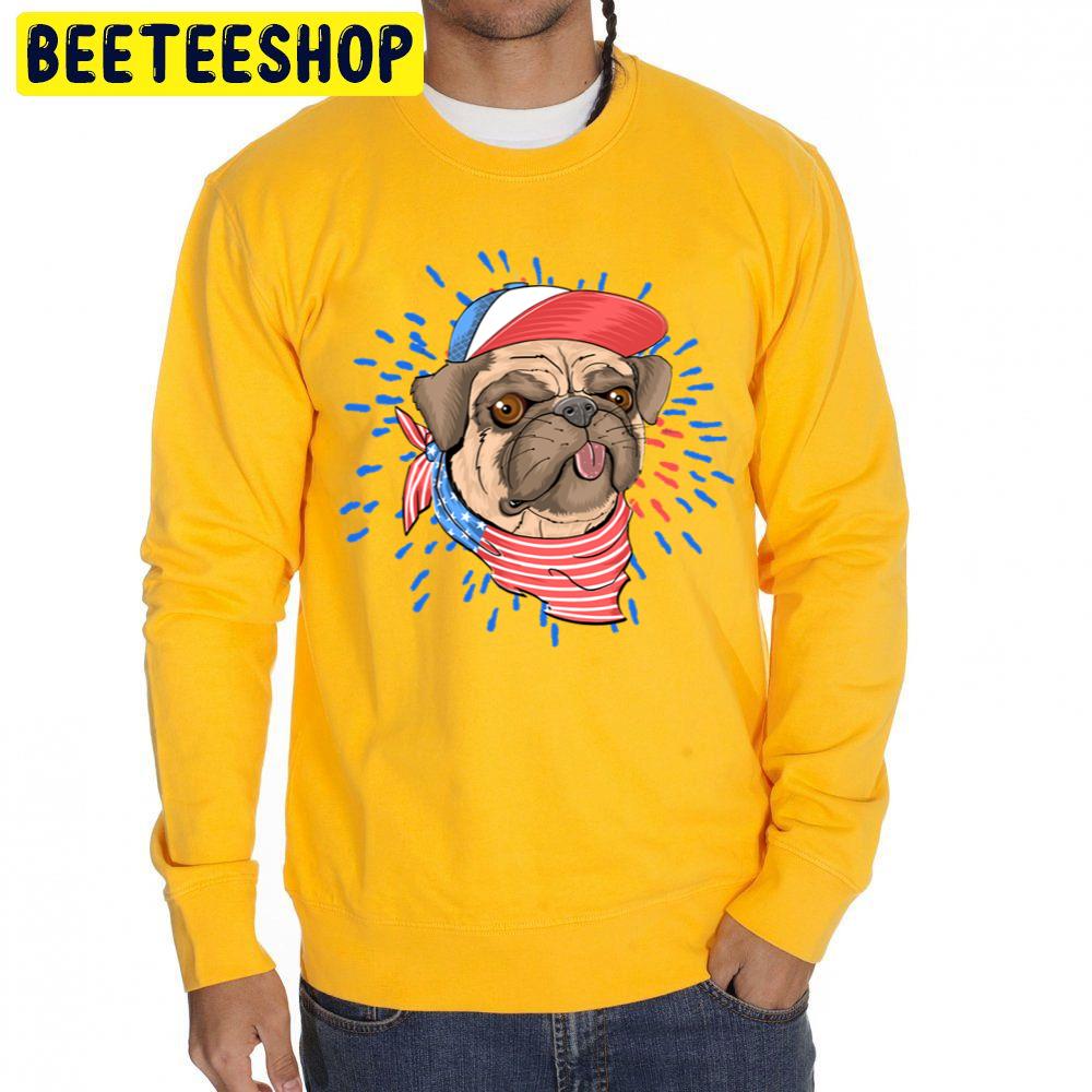 Funny Tongue Out Patriot Pug July 4th American Flag Patriot Independence Day Trending Unisex Sweatshirt Funny Tongue Out Patriot Pug July 4th American Flag Patriot Independence Day Trending Unisex Sweatshirt