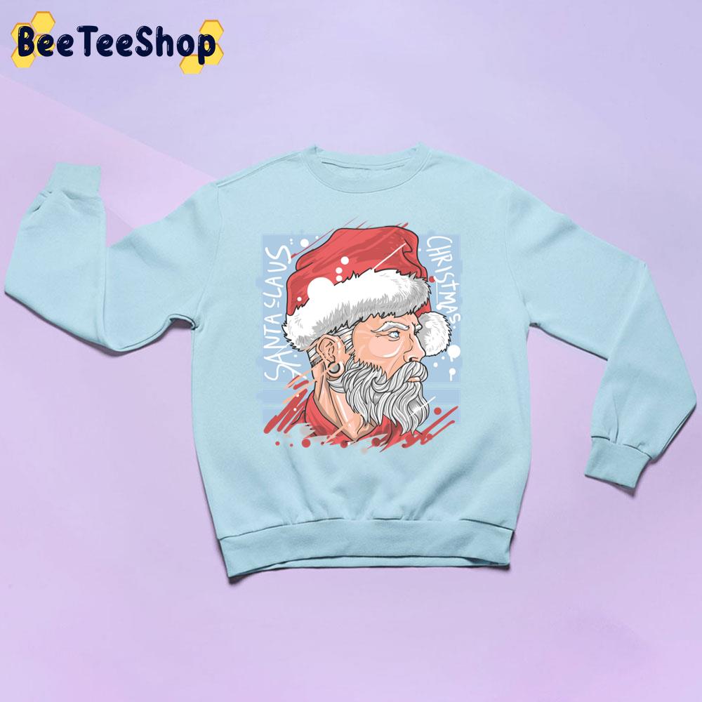Funny Vintage Pink Santa Claus Christmas Trending Unisex Sweatshirt Funny Vintage Pink Santa Claus Christmas Trending Unisex Sweatshirt
