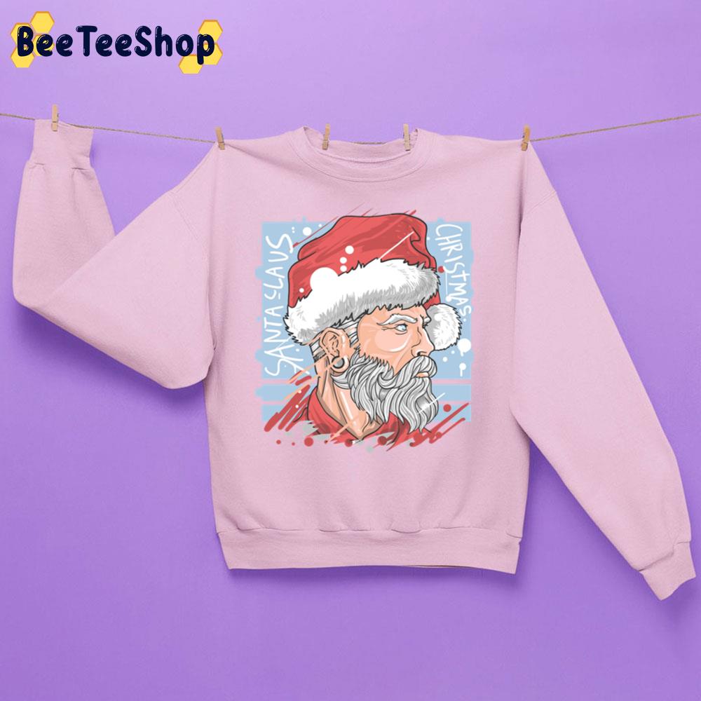 Funny Vintage Pink Santa Claus Christmas Trending Unisex Sweatshirt Funny Vintage Pink Santa Claus Christmas Trending Unisex Sweatshirt