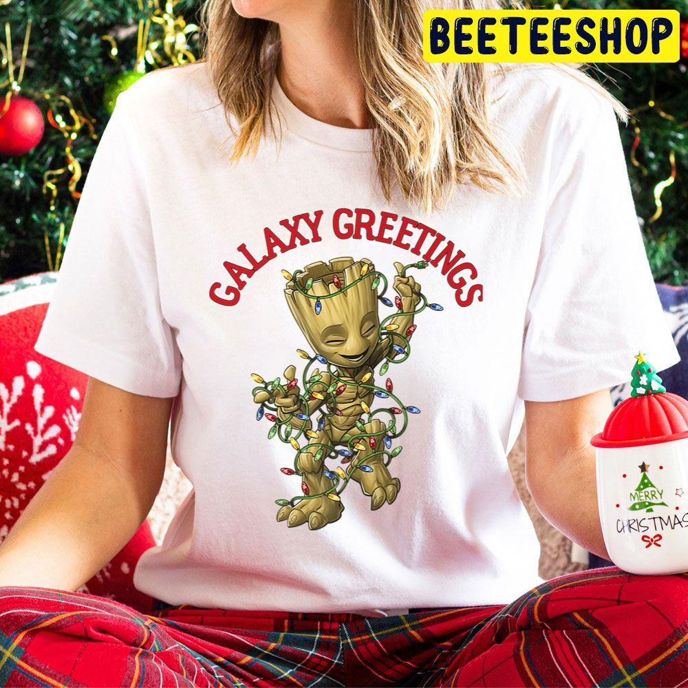 Galaxy Greetings Groot Christmas Trending Unisex Hoodie Galaxy Greetings Groot Christmas Trending Unisex Hoodie