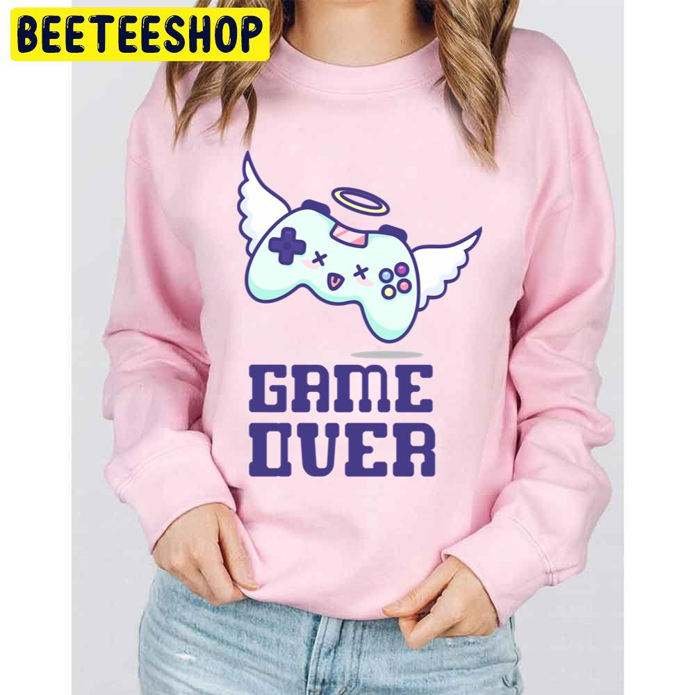 Game Over White Purple Version Trending Unisex Sweatshirt Game Over White Purple Version Trending Unisex Sweatshirt