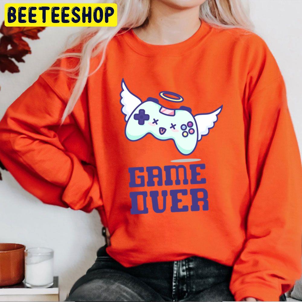 Game Over White Purple Version Trending Unisex Sweatshirt Game Over White Purple Version Trending Unisex Sweatshirt