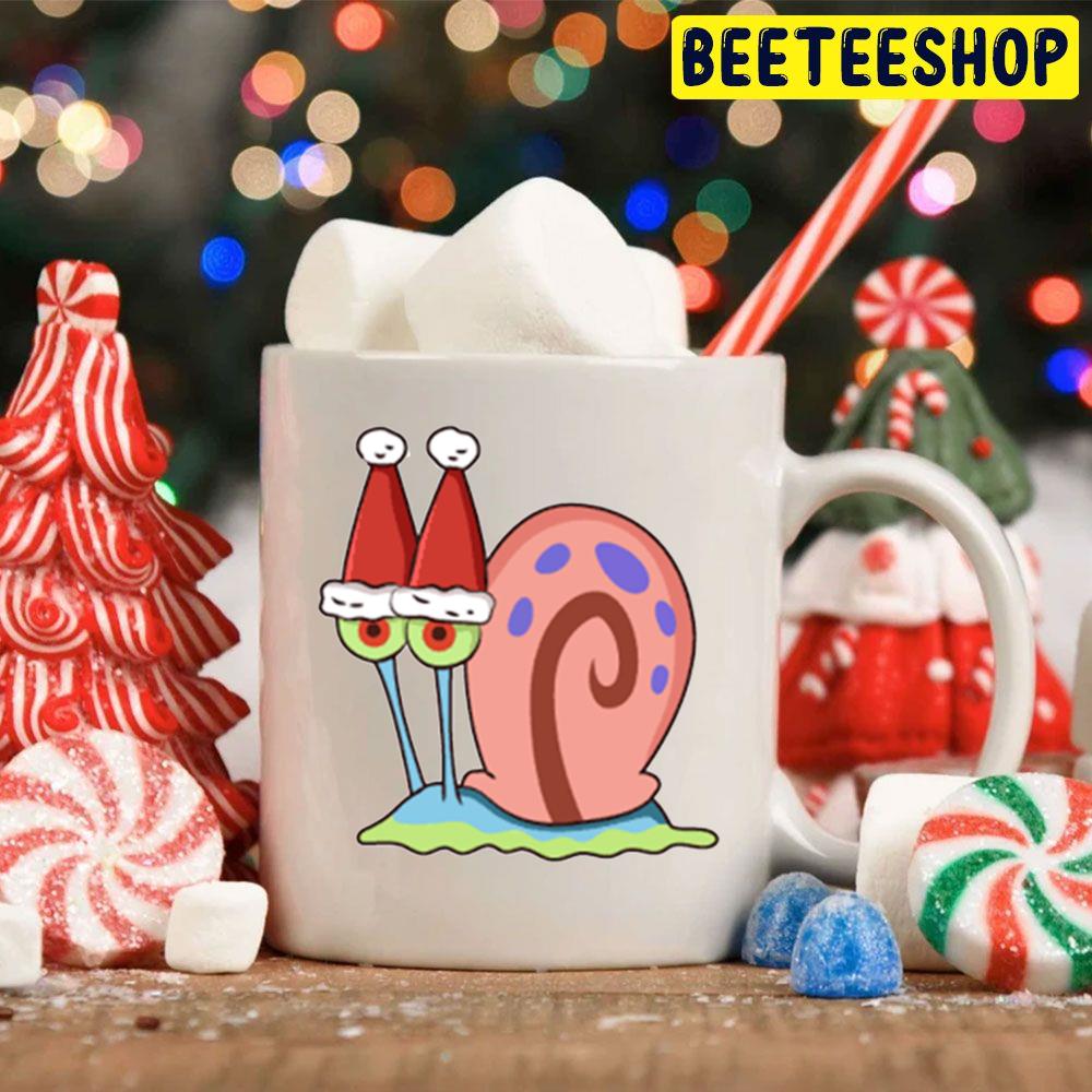 Gary With Santa Hat Spongebob Christmas Trending Unisex Hoodie Gary With Santa Hat Spongebob Christmas Trending Unisex Hoodie