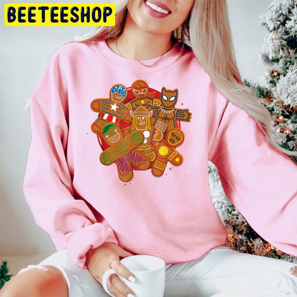 Gingerbread Avenger Cookie Plate Holiday Trending Unisex Hoodie Gingerbread Avenger Cookie Plate Holiday Trending Unisex Hoodie